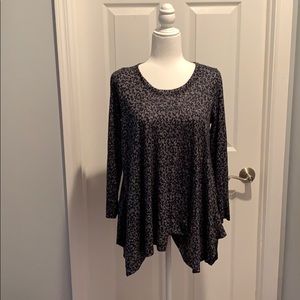 Nelly & Millie Leopard Gray Foley Shirt